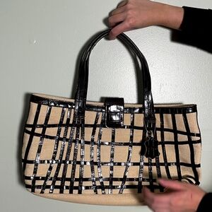 Genuine Leather Bloomimgdales Shoulder Bag